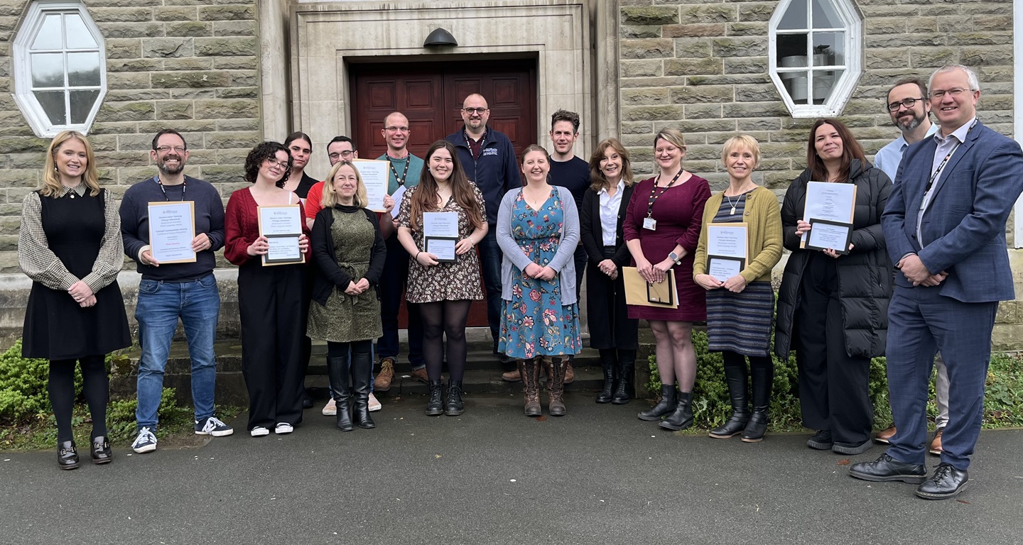 Enillwyr Gwobrau Hybu’r Gymraeg Prifysgol Aberystwyth 2024