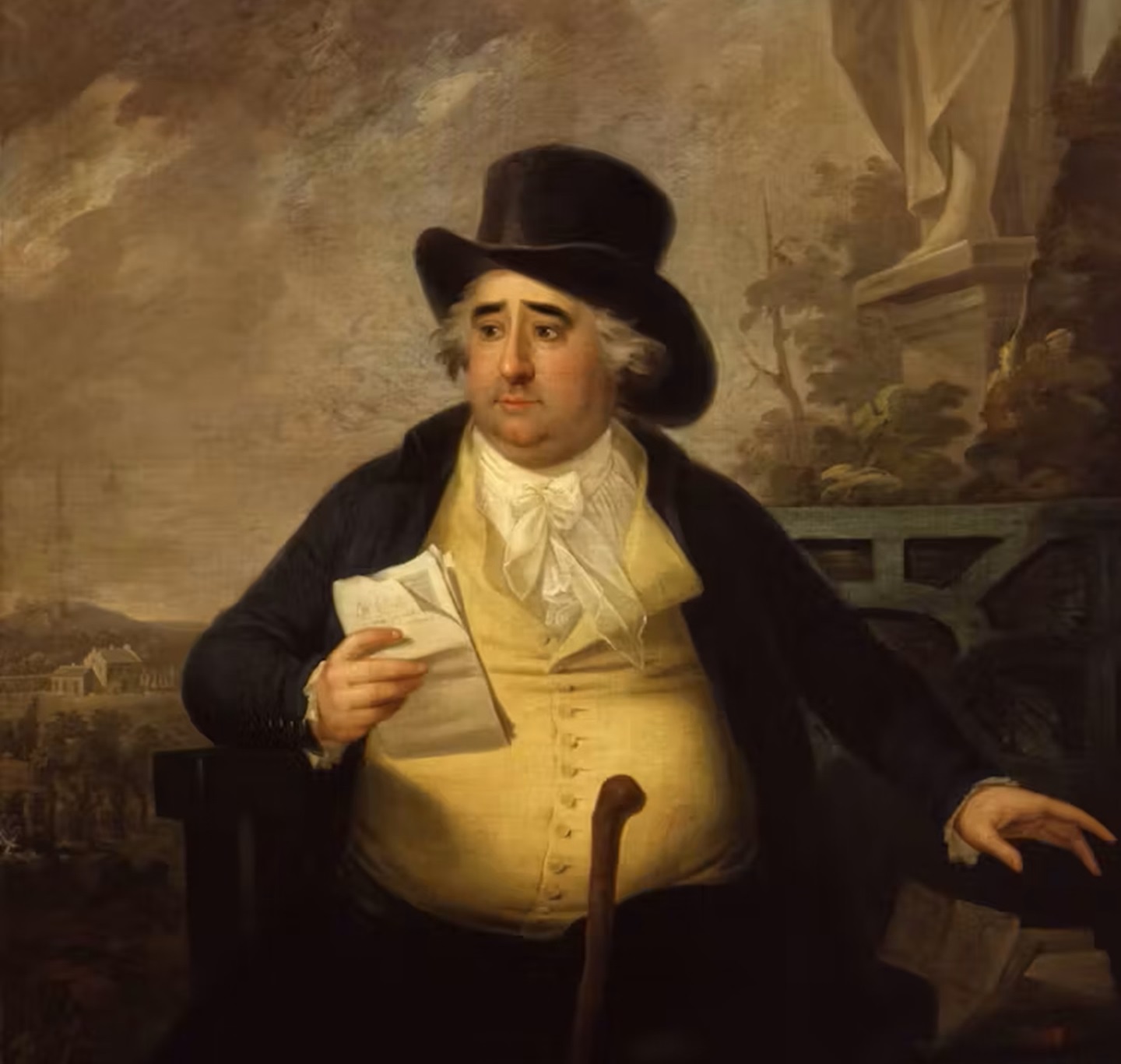 Portread o Charles Fox gan Karl Anton Hickel o 1794. Anton Hickel/National Portrait Gallery