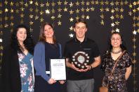 Members of staff from the Department of History and Welsh History 
- L to R: Abby Monk, Dr Arddun Arwyn, Dr Steve Thompson, Dr Diana Valencia-Duarte