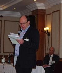 Professor Nigel Scollan speaking at the Conference.