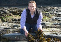 Dr David Wilcockson studies organisms in the rock pools at Aberystwyth