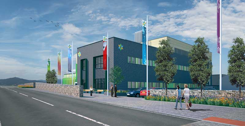 An artist’s impression of the £40.5m Aberystwyth Innovation and Enterprise Campus which is due for completion in 2020.