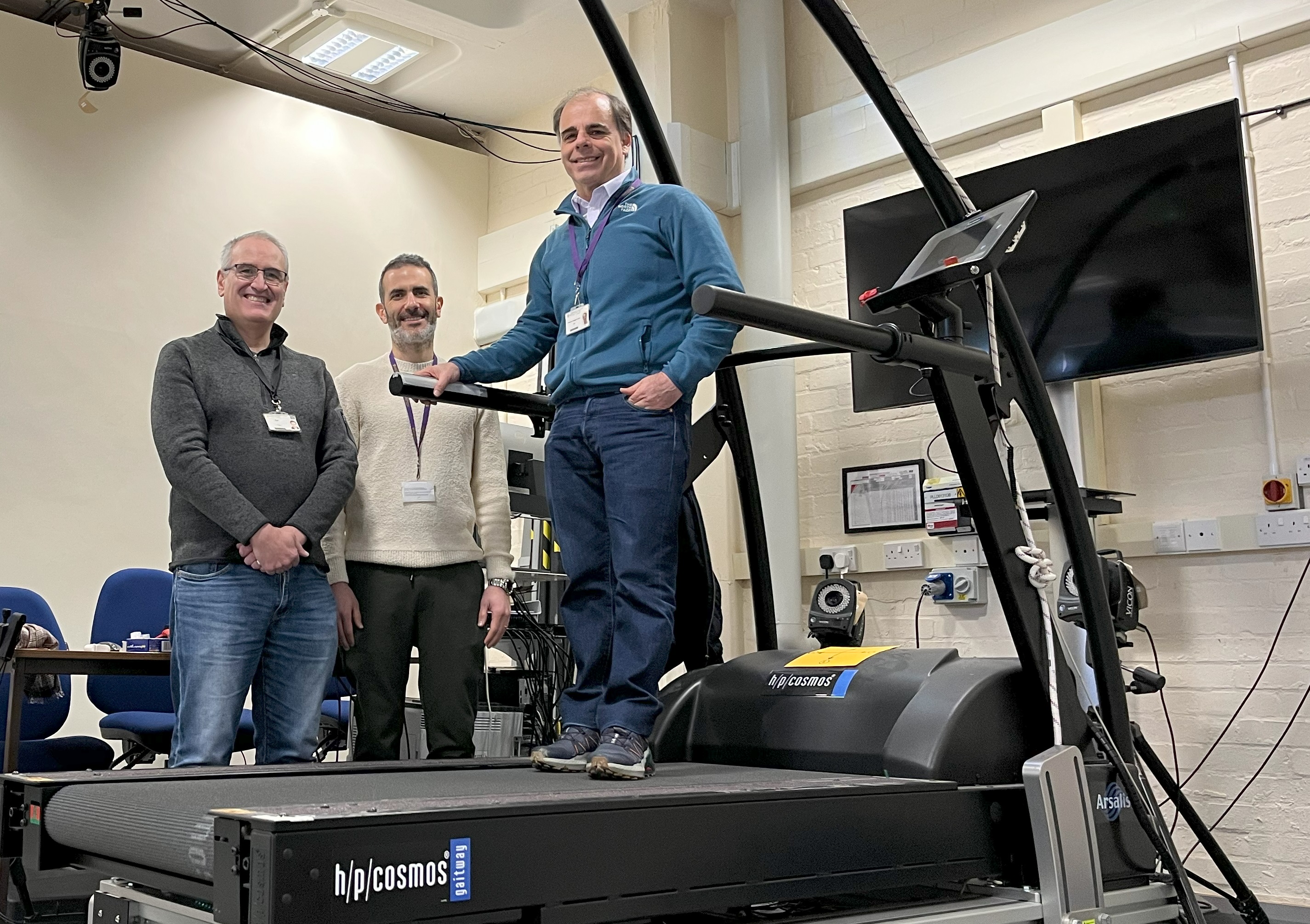 L to R: Professor Luis Mur, Dr Otar Akanyeti and Dr Federico Villagra Povina,