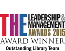 THE Leadership & Management Awards 2015 - Award Winner (Outstanding Library Team)