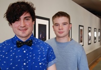 Left to Right: Debaters Roberto Sarrionandia and Ollie Newman