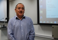 Nigel Thomas has been overseeing the refurbishment of 34 lecture theatres across the campus.