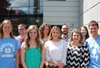 The Fulbright students and Gillian McFadyen