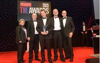 Members of the IBERS team who won the Outstanding Contribution to Innovation and Technology award at the 2013 Times Higher Education Awards.