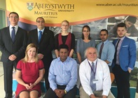 Members of teaching and administrative staff at the Aberystwyth University Mauritius Branch Campus