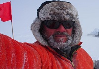 Professor Bryn Hubbard who recently spent 9 weeks drilling on the Larsen C ice shelf in Antarctica.