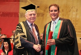 Wildlife television presenter and naturalist, Iolo Williams, who was honoured as Fellow of Aberystwyth University in 2015.