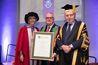 Professor Jo Crotty, Andrew Guy MBE and Sir Emyr Jones Parry