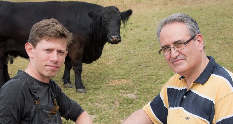 Professor Luis Mur on the right is leading the consortium at IBERS Aberystwyth University; pictured with his PhD student Richard Pizzey, who is a qualified vet.