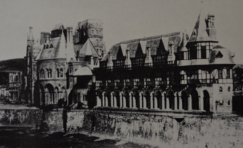 The Old College as it looked at the time of the opening of the University in 1872.