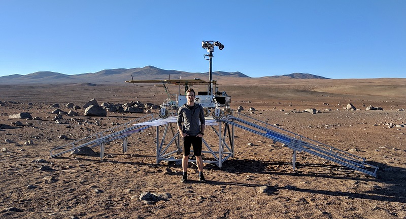 Ariel Ladegaard recently worked on ESA’s Airbus-led field trials on an ExoMars-like prototype rover in the Atacama Desert, Chile.