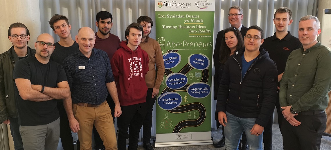 Staff and students at the launch of the 2020 InvEnterPrize competition
