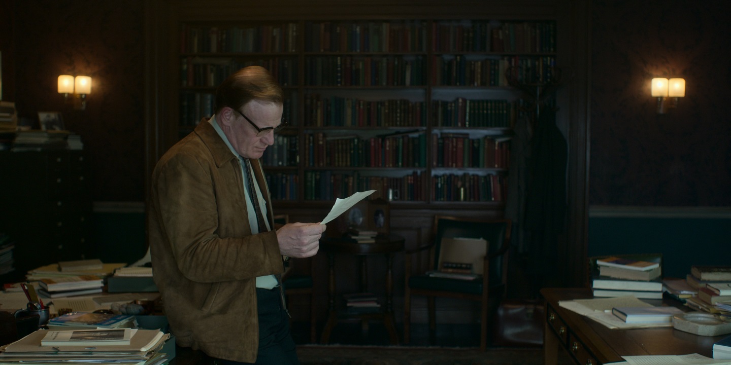 Dr Teddy Millward, played by Mark Lewis Jones in The Crown, was tasked with teaching Welsh to Prince Charles during his time at Aberystwyth University. Image: Netflix.
