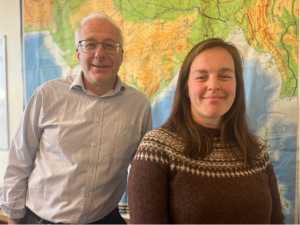 Professor Neil Glasser and Dr Morgan Jones from the Department of Geography and Earth Sciences at Aberystwyth University