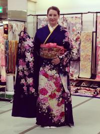 Last years winner Alys in traditional dress during her visit