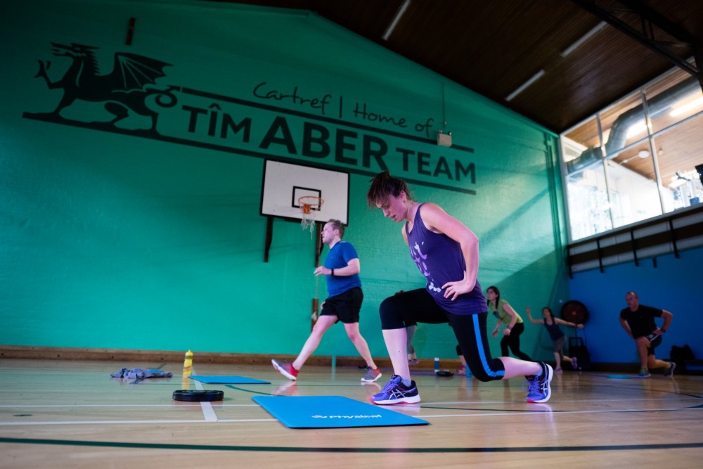 High Intensity Interval Training (Hiit) class in the University's Sports Centre.