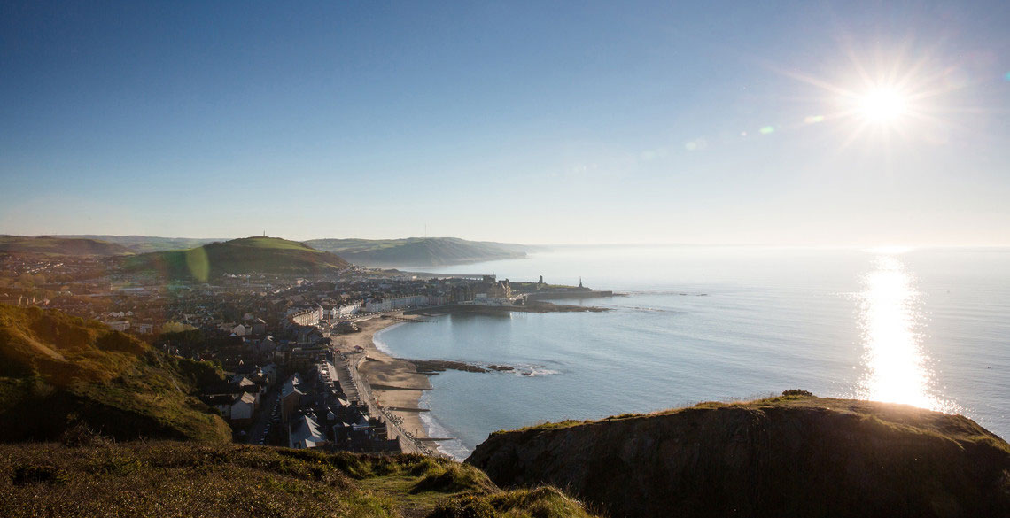 View of Aberystwyth from Constitution Hill