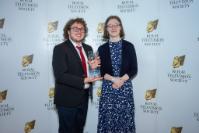 Matthew Tyler-Howells, Emily Hogg and Vic Kolbe (not pictured) won the Saving the Planet Award at the Royal Television Society Cymru Wales Awards 2024. Photo by Rahim Mastafa, RTS Cymru Wales