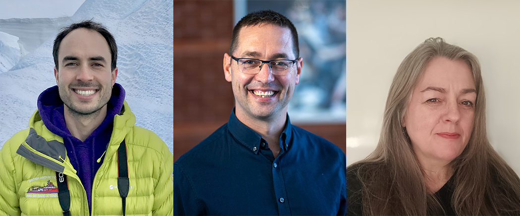 Left to right: Dr Gui Bortolotto, Dr Andrew Filmer, Dr Judith Roberts