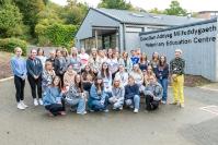 The first cohort of veterinary nursing students at Aberystwyth University’s School of Veterinary Science 