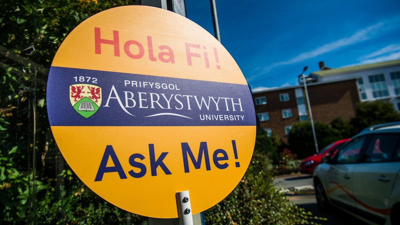 'Ask Me' sign