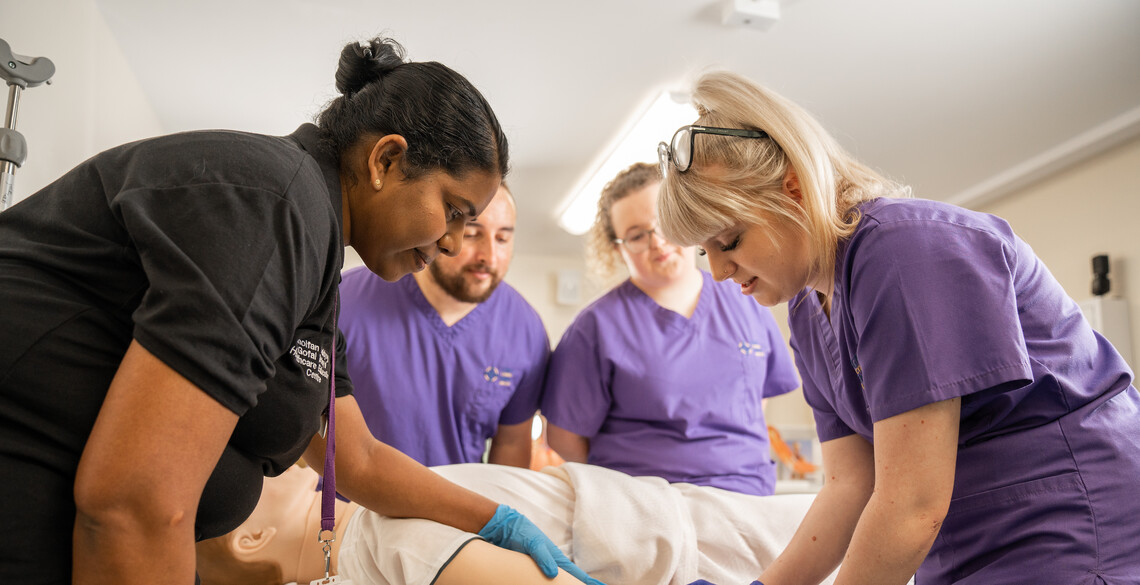 Students in Healthcare Education Centre